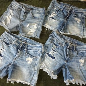 AE American Eagle Midi Shorts * 4 pair * Size 8
